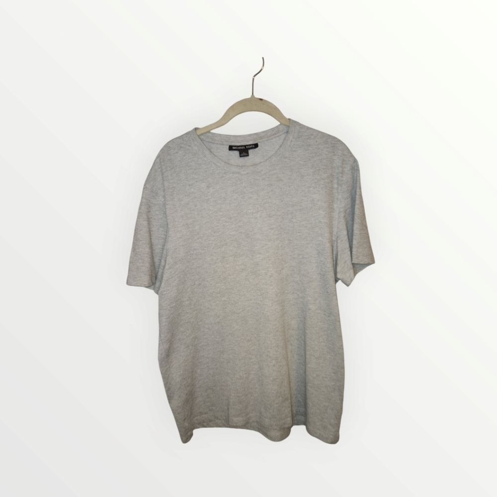 Michael Kors Mens gray T-Shirt Size L Short Sleeve